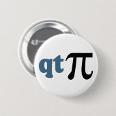 Badge Rond 5 Cm Humour de maths - pièce en t mignonne pi (Devant & derrière)