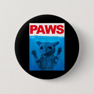 Badge Rond 5 Cm Humour de mème de chat de pattes Funny Kitty Lover
