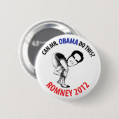 Badge Rond 5 Cm Humour de Romney 2012 (Devant & derrière)