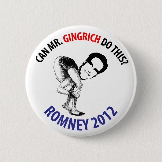 Badge Rond 5 Cm Humour de Romney 2012 (Devant)