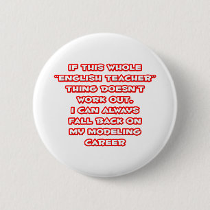 Badge Rond 5 Cm Humour enseignant anglais ... Modélisation de la c