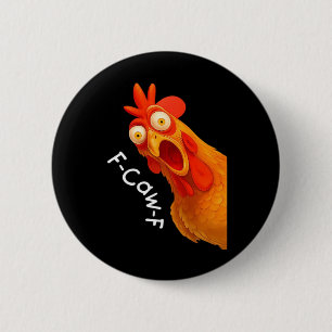 Badge Rond 5 Cm Humour gothique Dessin de corbeau F Caw F drôle
