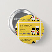 Badge Rond 5 Cm Humour Médicale (Devant & derrière)