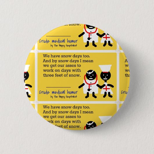 Badge Rond 5 Cm Humour Médicale (Devant)