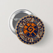 Badge Rond 5 Cm Hunab Ku maya (Devant & derrière)