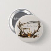Badge Rond 5 Cm Hunting  (Devant & derrière)