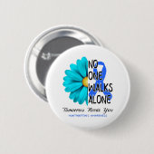 Badge Rond 5 Cm Huntington's Awareness Month Ribbon Don (Devant & derrière)