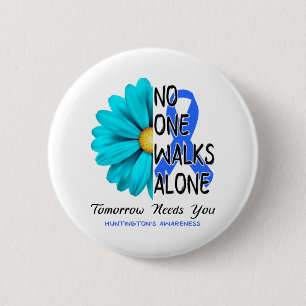 Badge Rond 5 Cm Huntington's Awareness Month Ribbon Don