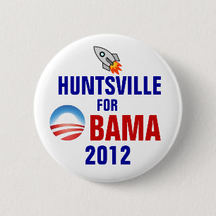 Badge Rond 5 Cm Huntsville pour Obama