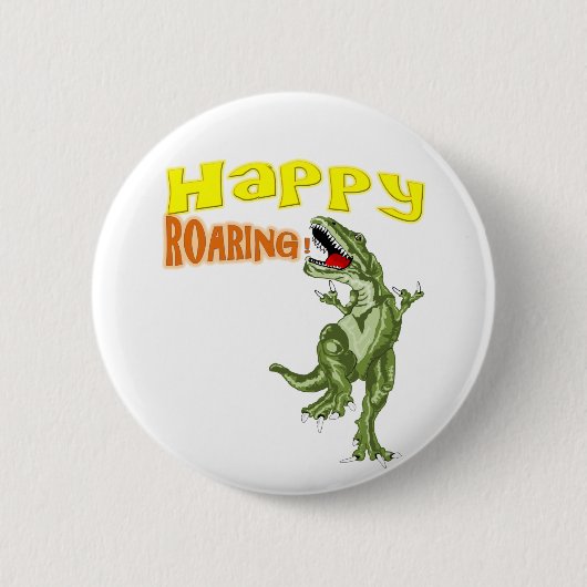Badge Rond 5 Cm Hurlement heureux (Devant)