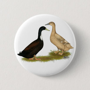 Badge Rond 5 Cm Hybrid Laying Duck