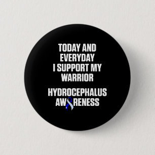 Badge Rond 5 Cm Hydrocéphalie Survivant Guerrier de sensibilisatio