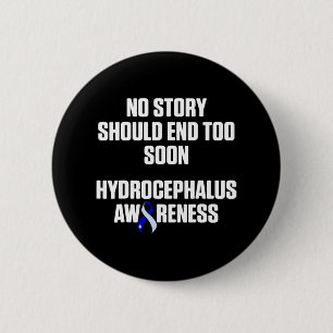 Badge Rond 5 Cm Hydrocéphalie Survivant Histoire Guerrier de sensi