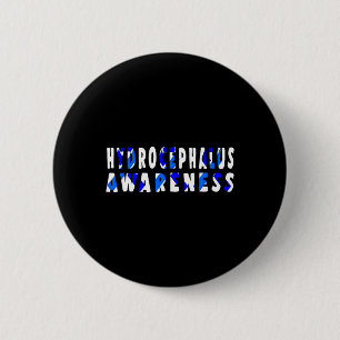 Badge Rond 5 Cm Hydrocéphalie Survivante Recherche Guerrier