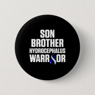 Badge Rond 5 Cm Hydrocéphalie Survivante Son Guerrier de sensibili