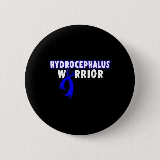 Badge Rond 5 Cm Hydrocéphalie Survivor Empêcher le guerrier de sen (Devant)