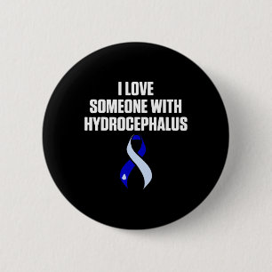 Badge Rond 5 Cm Hydrocéphalie Survivor Love Awareness Guerrier