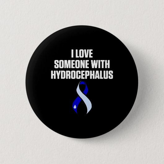 Badge Rond 5 Cm Hydrocéphalie Survivor Love Awareness Guerrier (Devant)