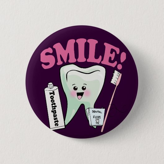 Badge Rond 5 Cm Hygiéniste dentaire (Devant)