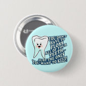 Badge Rond 5 Cm Hygiéniste dentaire de dentiste (Devant & derrière)