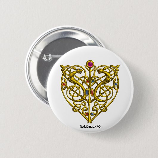 BADGE ROND 5 CM HYPER VALENTINE (Devant & derrière)