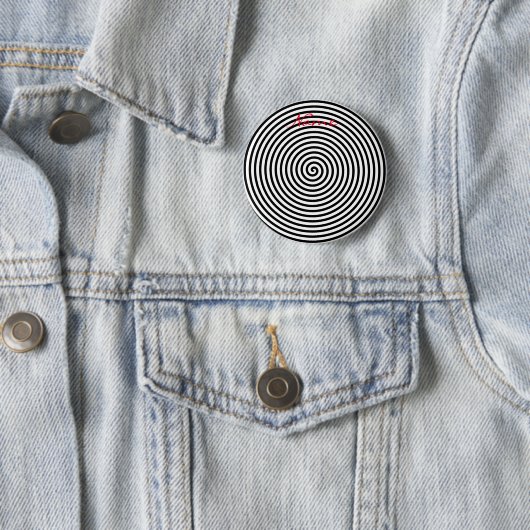 Badge Rond 5 Cm Hypnose ronde Spirale Thunder_Cove (En situation)