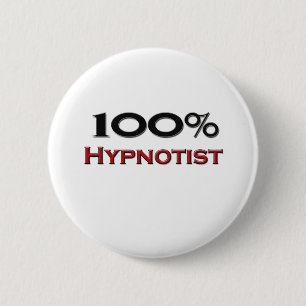 Badge Rond 5 Cm Hypnotiseur de 100 pour cent