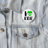 Badge Rond 5 Cm I Alien Heart EBE (En situation)