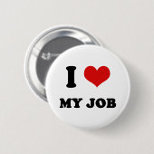 Badge Rond 5 Cm I amour du coeur I mon travail (Devant & derrière)