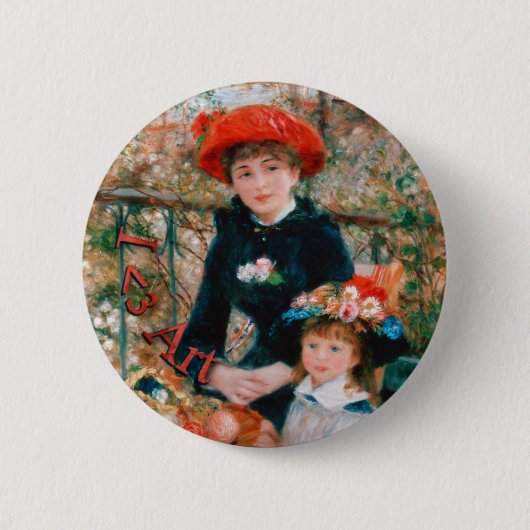 Badge Rond 5 Cm I art de coeur - Renoir (Devant)