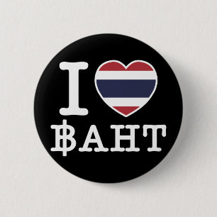 Badge Rond 5 Cm I baht de coeur (amour)