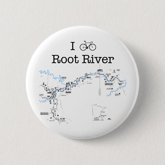 Badge Rond 5 Cm I Bike Root River (Devant)