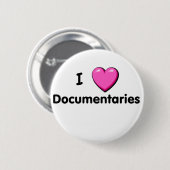 Badge Rond 5 Cm I bouton de documentaires de coeur (Devant & derrière)