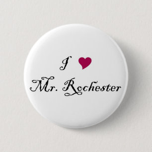 Badge Rond 5 Cm I bouton de M. Rochester de coeur