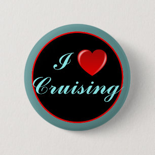 Badge Rond 5 Cm I coeur 03 de croisière