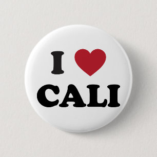 Badge Rond 5 Cm I coeur Cali Colombie