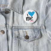 Badge Rond 5 Cm I coeur j'Aqua (En situation)