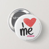 Badge Rond 5 Cm I coeur je rose (Devant & derrière)