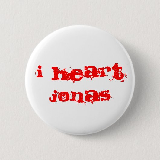 BADGE ROND 5 CM I COEUR JONAS (Devant)