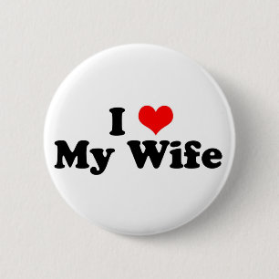Badge Rond 5 Cm I coeur mon épouse