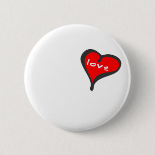 Badge Rond 5 Cm I coeur quelque chose