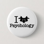 Badge Rond 5 Cm I Coeur (Rorschach Inkblot) Psychologie (Devant)