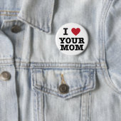 Badge Rond 5 Cm I coeur votre maman (En situation)