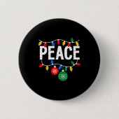 Badge Rond 5 Cm I Come In Peace Matching Family Christmas Couple  (Devant)