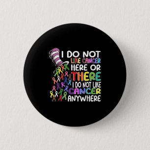 Badge Rond 5 Cm I Do Not Like Cancer Here
