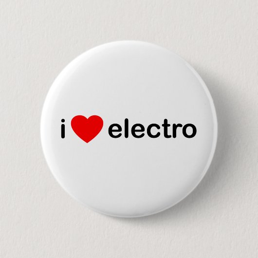 Badge Rond 5 Cm I électro de coeur (Devant)