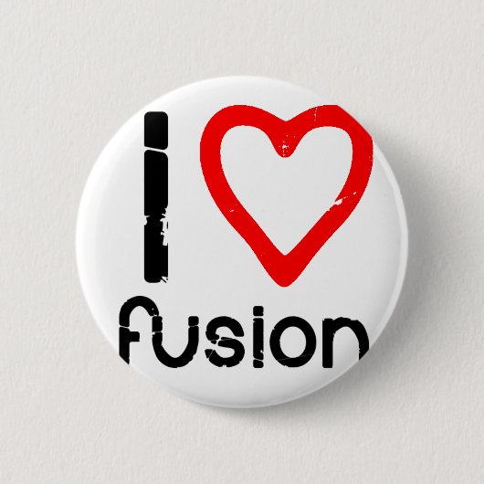 Badge Rond 5 Cm I fusion de coeur (Devant)