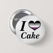 Badge Rond 5 Cm I Heart Aexé Gâteau Ace Fierté Drapeau Conception (Devant & derrière)
