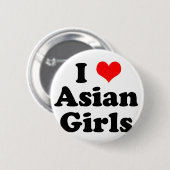 Badge Rond 5 Cm I Heart Asian Girls (Devant & derrière)