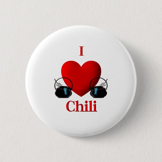 Badge Rond 5 Cm I Heart Chili (Devant)